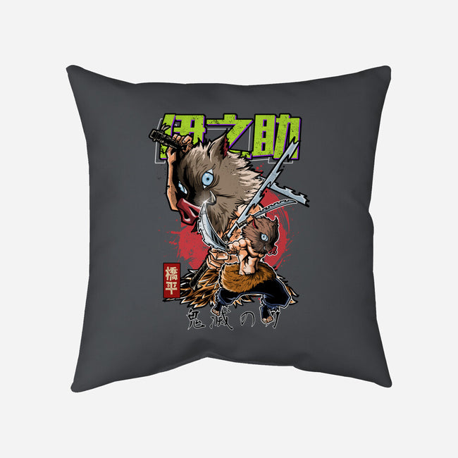 The Inosuke Blades-None-Removable Cover-Throw Pillow-Diego Oliver