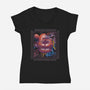 Freddy Machine-Womens-V-Neck-Tee-Samuel