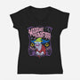 Madame Hagfish-Womens-V-Neck-Tee-arace