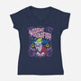 Madame Hagfish-Womens-V-Neck-Tee-arace