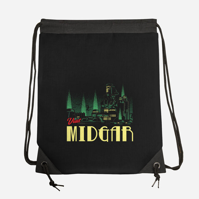 Visit Midgar-None-Drawstring-Bag-arace