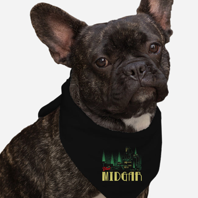 Visit Midgar-Dog-Bandana-Pet Collar-arace