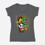 Dragon Dance Panda-Womens-V-Neck-Tee-krisren28