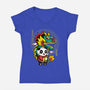 Dragon Dance Panda-Womens-V-Neck-Tee-krisren28