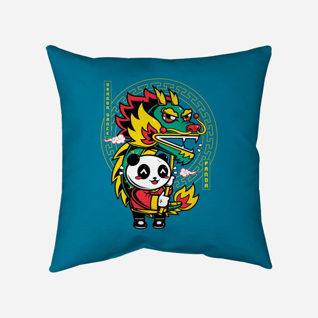 Dragon Dance Panda-None-Non-Removable Cover w Insert-Throw Pillow-krisren28