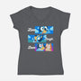 Live Laugh Love Bluey-Womens-V-Neck-Tee-Tri haryadi