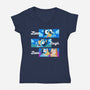 Live Laugh Love Bluey-Womens-V-Neck-Tee-Tri haryadi