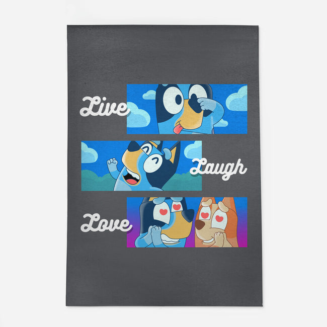 Live Laugh Love Bluey-None-Outdoor-Rug-Tri haryadi