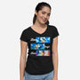 Live Laugh Love Bluey-Womens-V-Neck-Tee-Tri haryadi