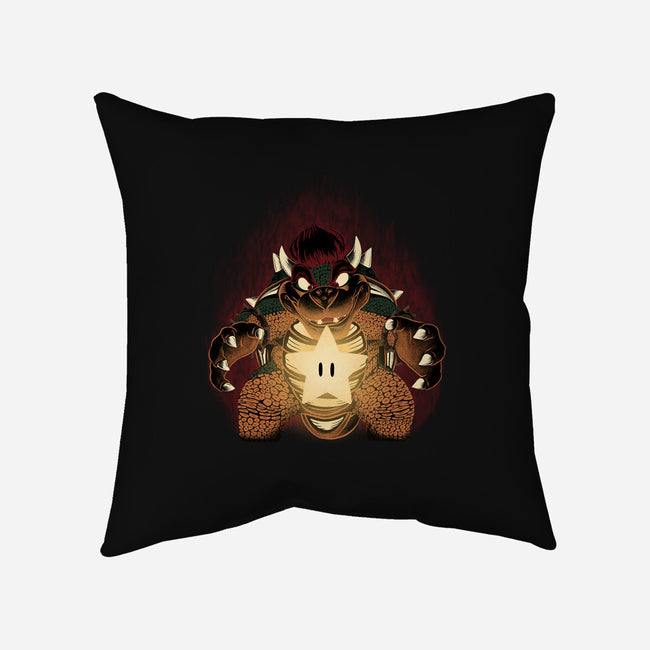 Bowser Star-None-Removable Cover-Throw Pillow-rmatix