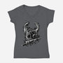 Look At My Nail-Womens-V-Neck-Tee-nickzzarto