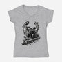 Look At My Nail-Womens-V-Neck-Tee-nickzzarto