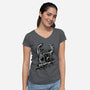 Look At My Nail-Womens-V-Neck-Tee-nickzzarto