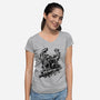 Look At My Nail-Womens-V-Neck-Tee-nickzzarto