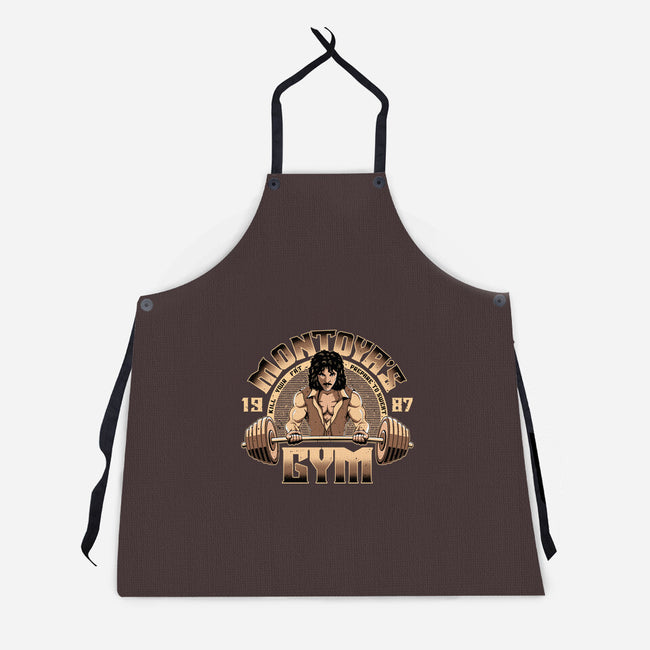 Montoya's Gym-Unisex-Kitchen-Apron-retrodivision