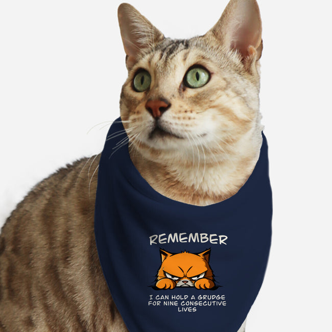 Hold A Grudge-Cat-Bandana-Pet Collar-fanfabio