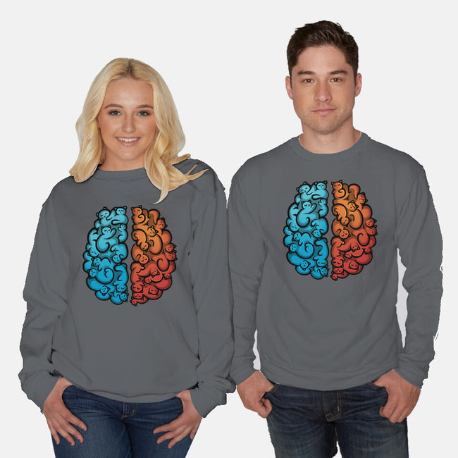 Cats In My Mind-Unisex-Crew Neck-Sweatshirt-erion_designs