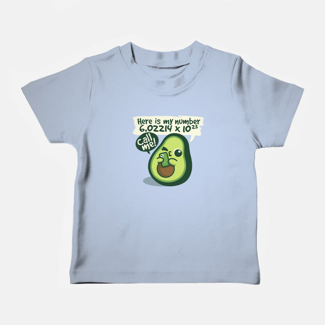 Call Me Avocado Number-Baby-Basic-Tee-NemiMakeit