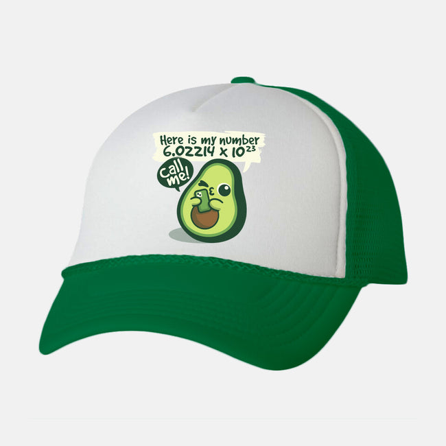 Call Me Avocado Number-Unisex-Trucker-Hat-NemiMakeit