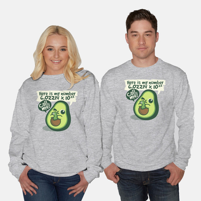 Call Me Avocado Number-Unisex-Crew Neck-Sweatshirt-NemiMakeit