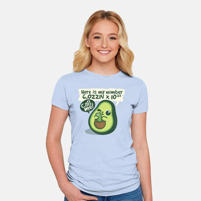 Call Me Avocado Number-Womens-Fitted-Tee-NemiMakeit