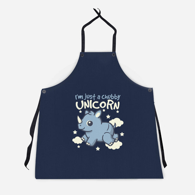 Rhino Chubby Unicorn-Unisex-Kitchen-Apron-NemiMakeit