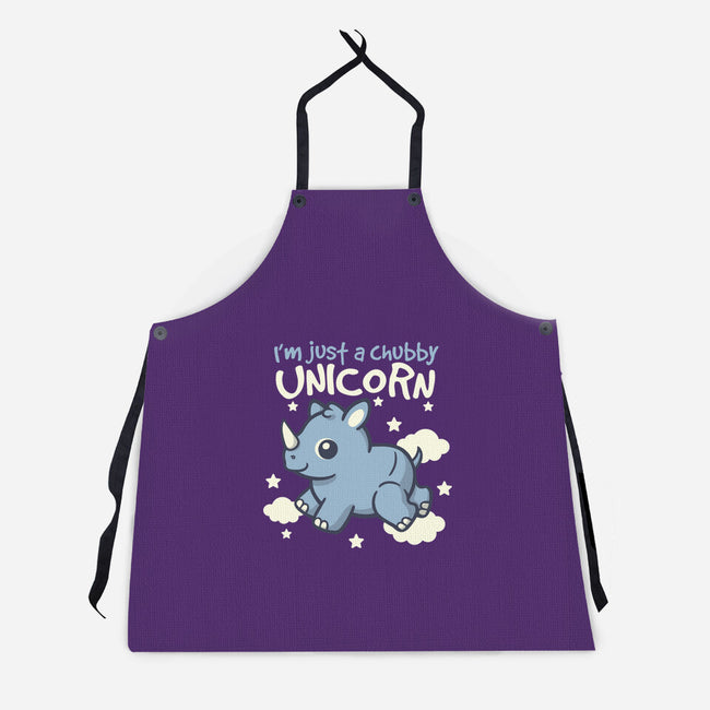 Rhino Chubby Unicorn-Unisex-Kitchen-Apron-NemiMakeit