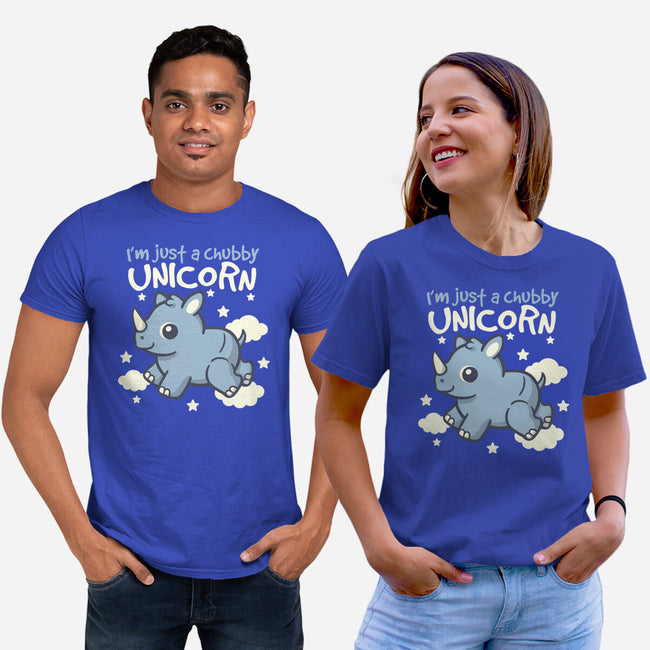 Rhino Chubby Unicorn-Unisex-Basic-Tee-NemiMakeit