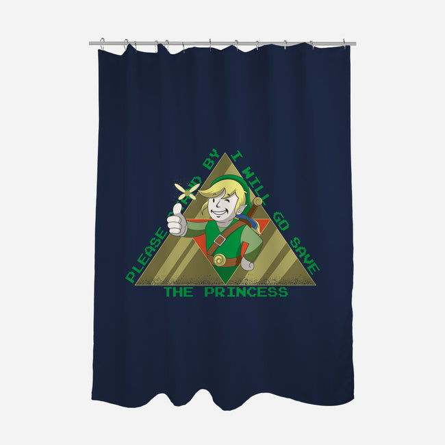 Please Stand By With Link-None-Polyester-Shower Curtain-Kladenko