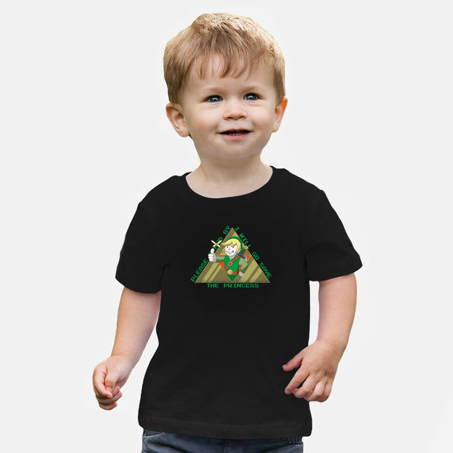 Please Stand By With Link-Baby-Basic-Tee-Kladenko