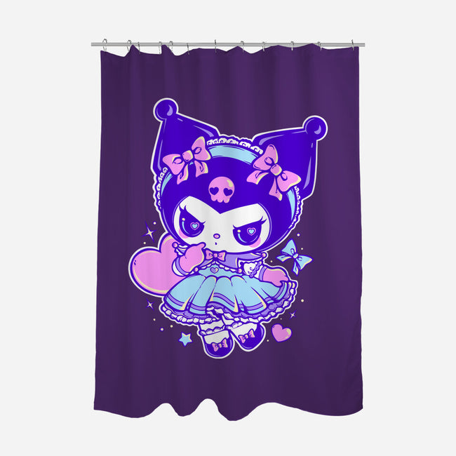 Gothic Bunny-None-Polyester-Shower Curtain-Panchi Art