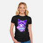 Gothic Bunny-Womens-Fitted-Tee-Panchi Art