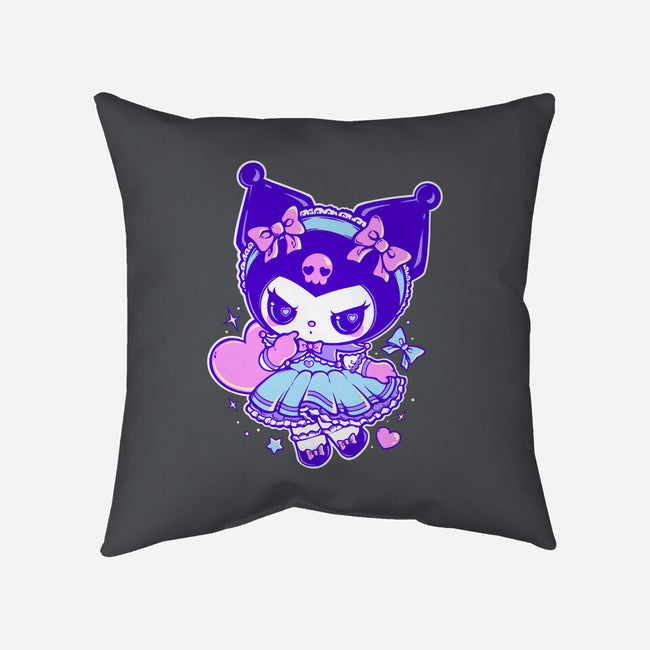 Gothic Bunny-None-Removable Cover-Throw Pillow-Panchi Art