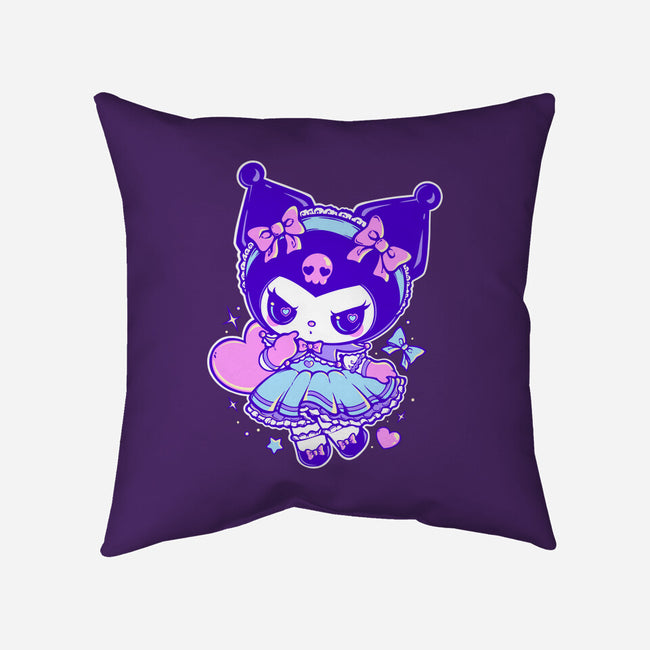 Gothic Bunny-None-Removable Cover-Throw Pillow-Panchi Art