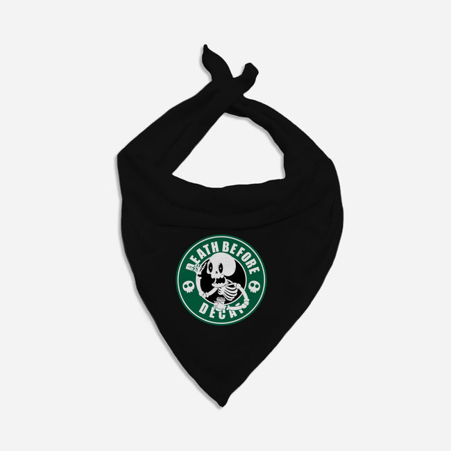 Death Over Decaf-Dog-Bandana-Pet Collar-Tri haryadi