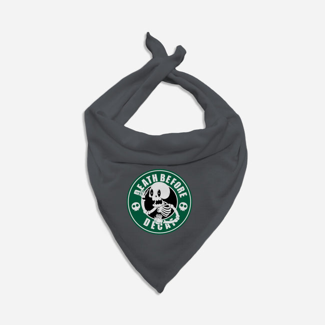 Death Over Decaf-Dog-Bandana-Pet Collar-Tri haryadi