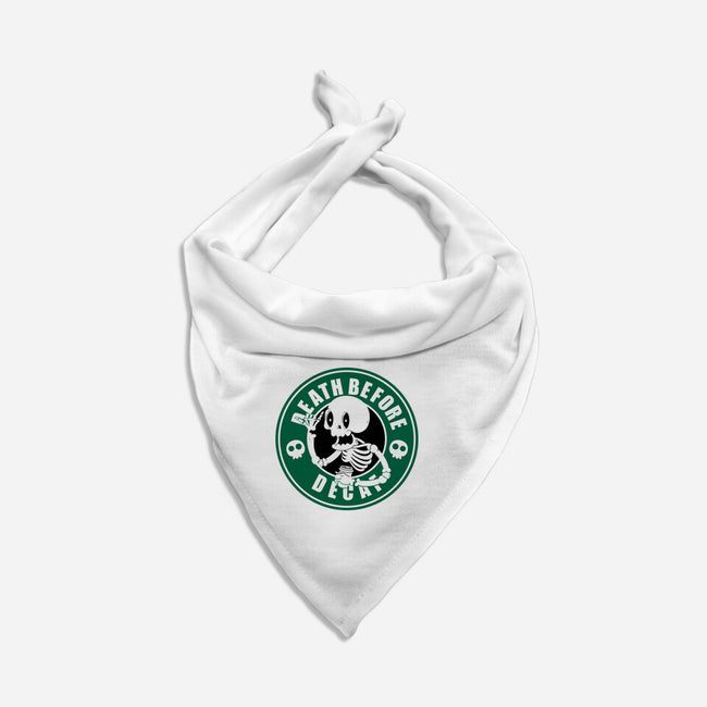 Death Over Decaf-Dog-Bandana-Pet Collar-Tri haryadi