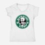 Death Over Decaf-Womens-V-Neck-Tee-Tri haryadi