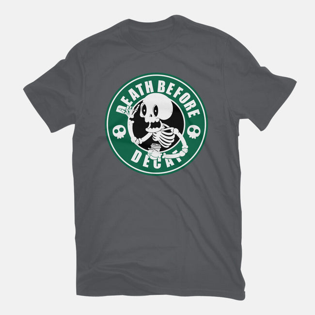 Death Over Decaf-Mens-Basic-Tee-Tri haryadi