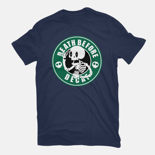 Death Over Decaf-Mens-Basic-Tee-Tri haryadi