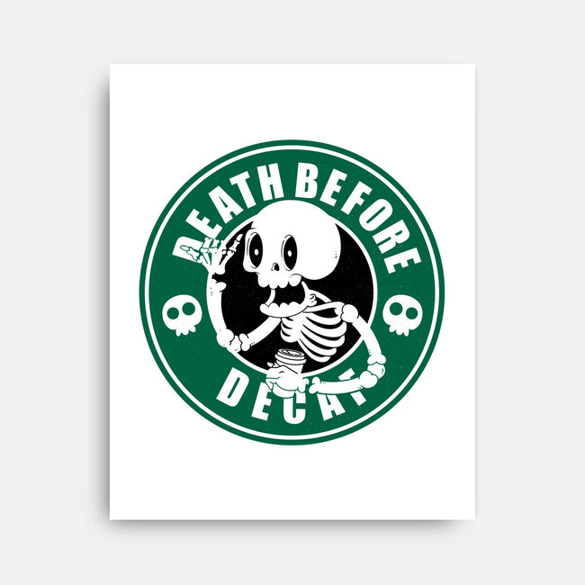 Death Over Decaf-None-Stretched-Canvas-Tri haryadi