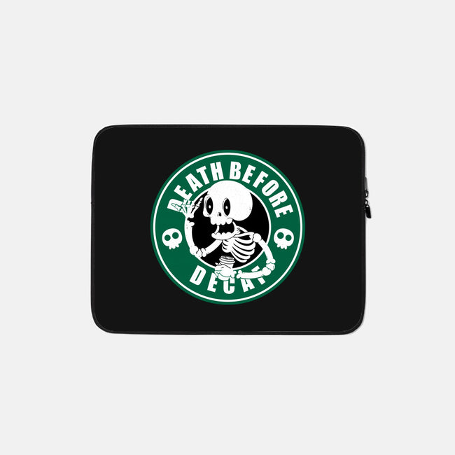 Death Over Decaf-None-Zippered-Laptop Sleeve-Tri haryadi