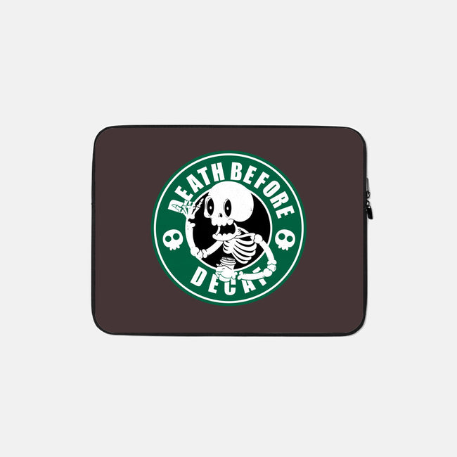 Death Over Decaf-None-Zippered-Laptop Sleeve-Tri haryadi