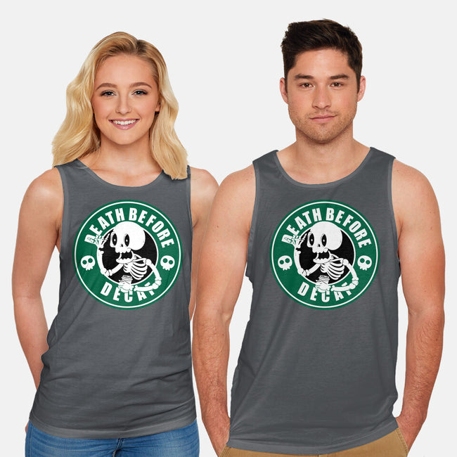 Death Over Decaf-Unisex-Basic-Tank-Tri haryadi