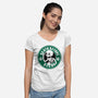 Death Over Decaf-Womens-V-Neck-Tee-Tri haryadi