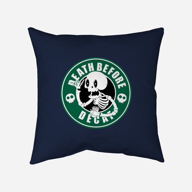 Death Over Decaf-None-Removable Cover-Throw Pillow-Tri haryadi