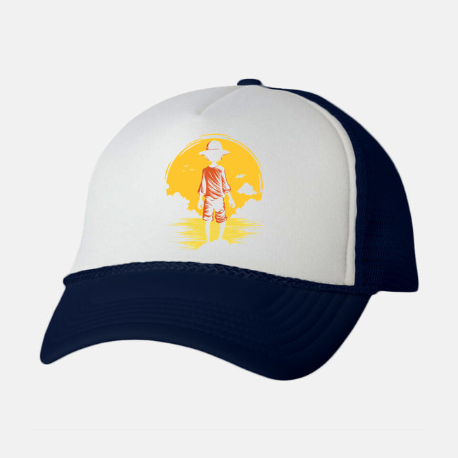 Young Pirate-Unisex-Trucker-Hat-Astoumix