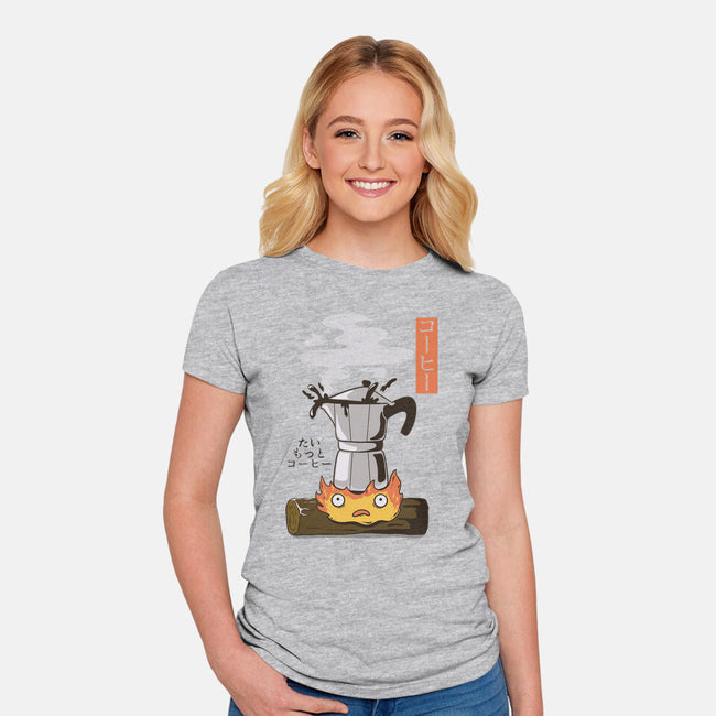 Want More Coffee-Womens-Fitted-Tee-Claudia