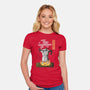Want More Coffee-Womens-Fitted-Tee-Claudia