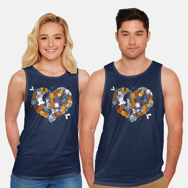 Valentine Puppies-Unisex-Basic-Tank-Vallina84